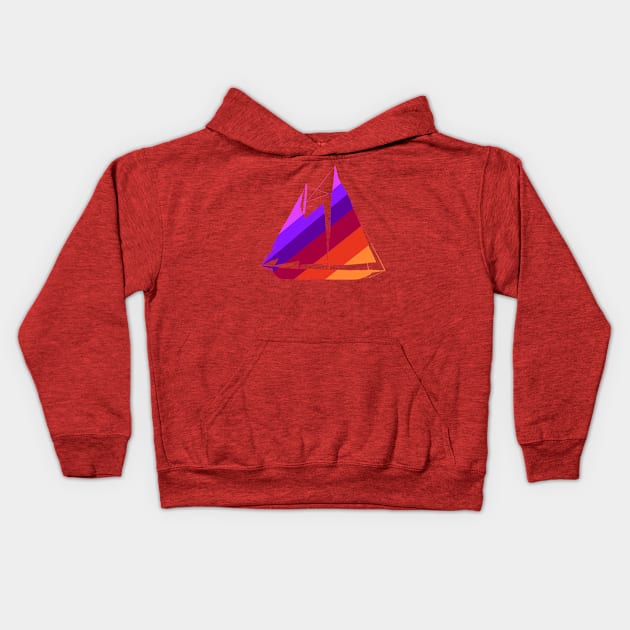 Boat- Warm (4 of 5) Kids Hoodie by Danispolez_illustrations